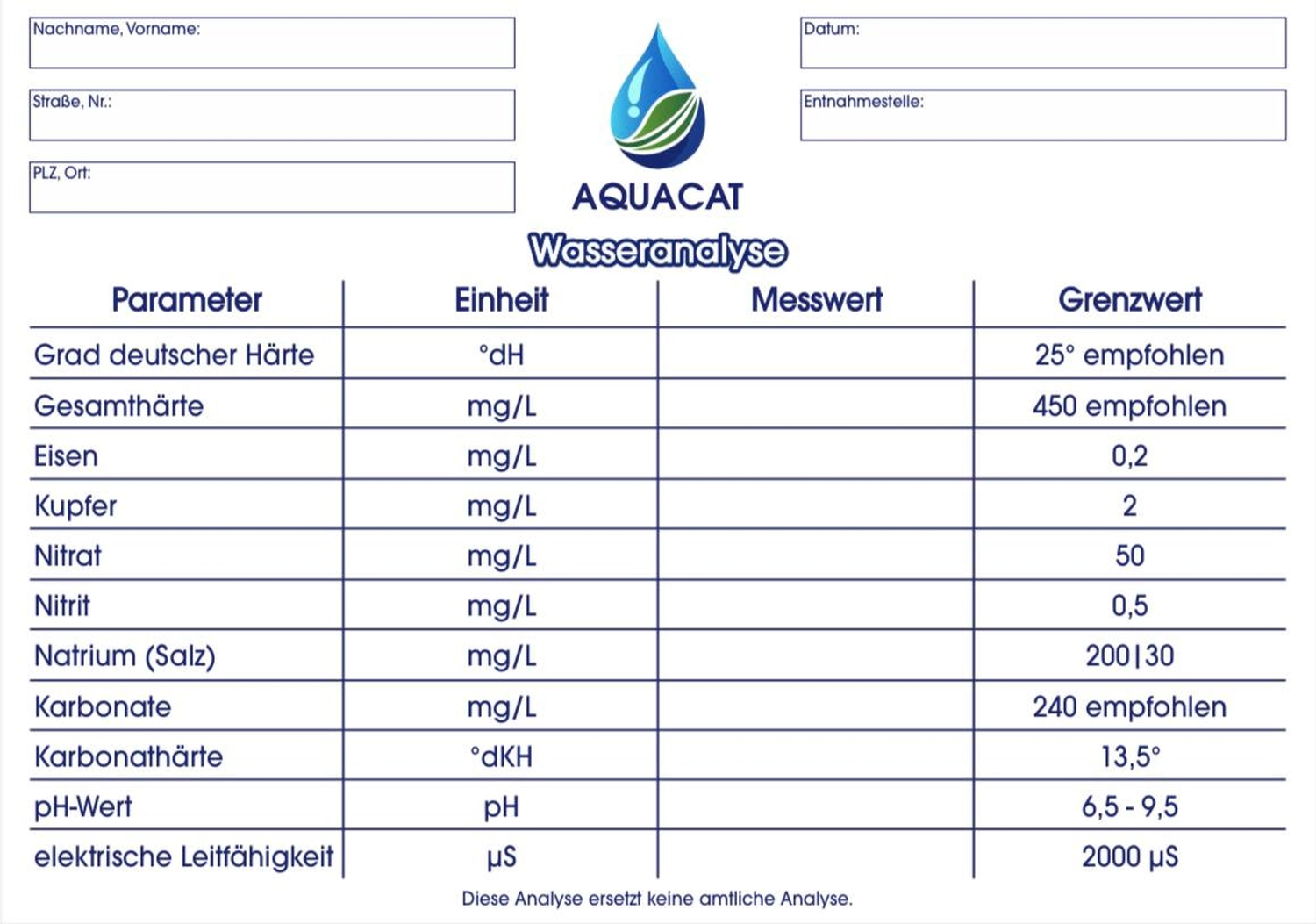 AquaCat Deutschland - Raoul Conrad - Chemikalienfreier Kalkschutz - AquaCat-Dokument