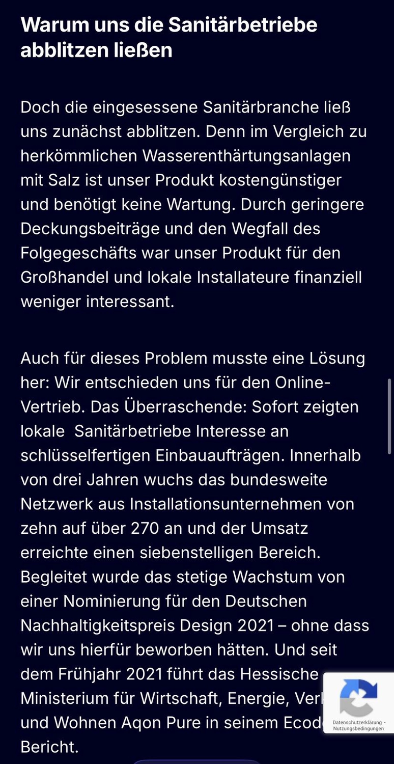 AquaCat Deutschland - Raoul Conrad - Chemikalienfreier Kalkschutz - Dokumentieren