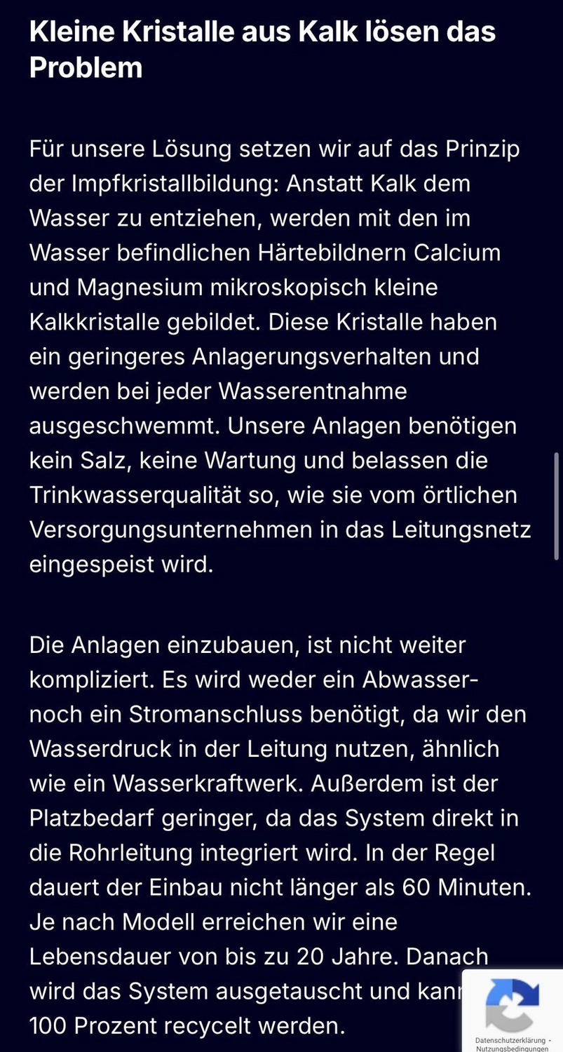 AquaCat Deutschland - Raoul Conrad - Chemikalienfreier Kalkschutz - Dokumentieren